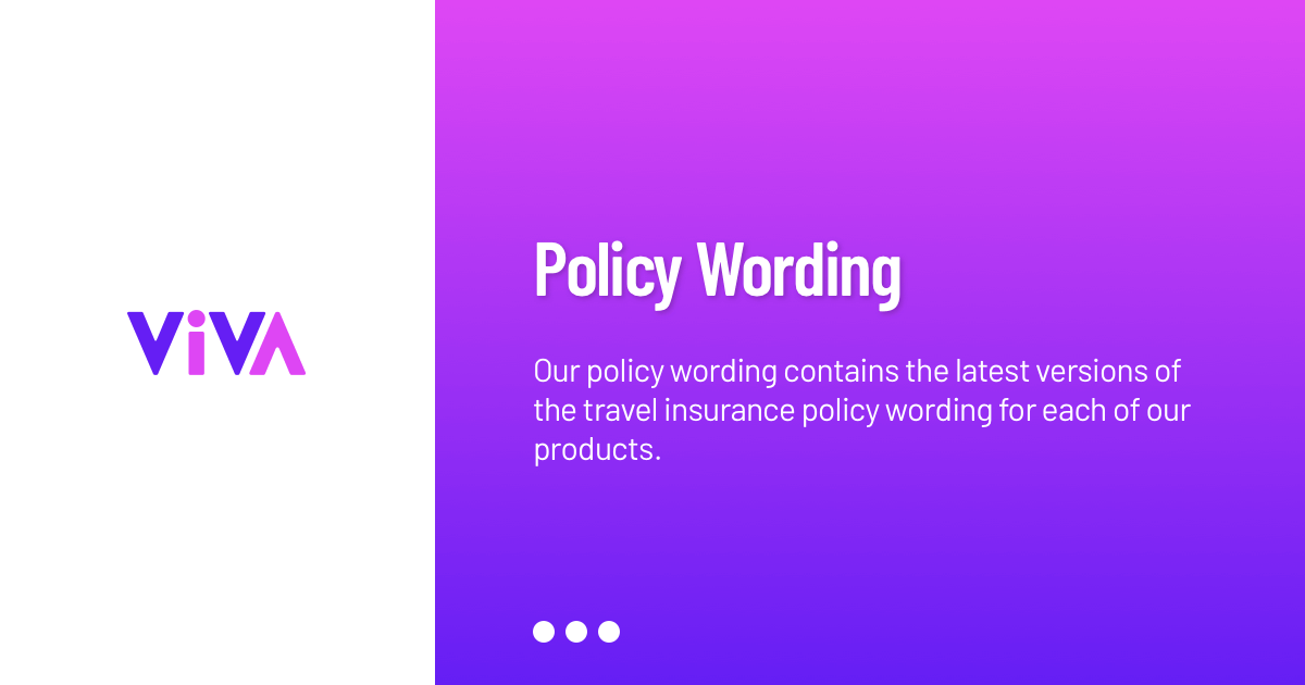 co op travel insurance policy wording